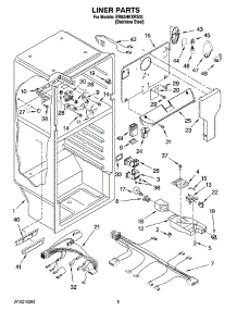 03 - Liner Parts parts for Whirlpool Refrigerator ER8AHKXRS03 from AppliancePartsPros.com