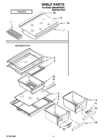 05 - Shelf Parts, Optional Parts (Not Included) parts for Whirlpool Refrigerator ER8AHKXRS03 from AppliancePartsPros.com