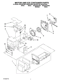 04 - Motor And Ice Container Parts parts for Whirlpool Refrigerator GI5FSAXVB00 from AppliancePartsPros.com