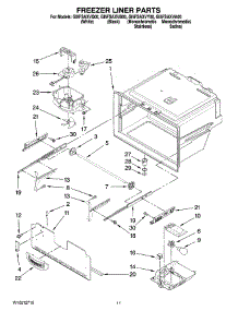 06 - Freezer Liner Parts parts for Whirlpool Refrigerator GI5FSAXVB00 from AppliancePartsPros.com