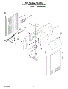 10 - Air Flow Parts parts for Whirlpool Refrigerator 6GD25DCXHS09 from AppliancePartsPros.com