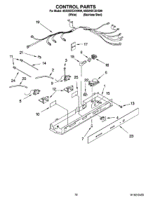 11 - Control Parts parts for Whirlpool Refrigerator 6GD25DCXHS09 from AppliancePartsPros.com
