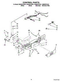 10 - Control Parts parts for Whirlpool Refrigerator GS6NVEXVS01 from AppliancePartsPros.com