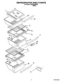 03 - Refrigerator Shelf Parts parts for Whirlpool Refrigerator ED5FHGXNQ02 from AppliancePartsPros.com