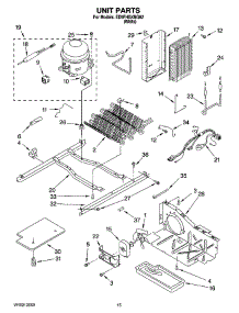 09 - Unit Parts parts for Whirlpool Refrigerator ED5FHGXNQ02 from AppliancePartsPros.com