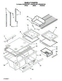03 - Shelf Parts parts for Whirlpool Refrigerator GR2SHWXVS01 from AppliancePartsPros.com