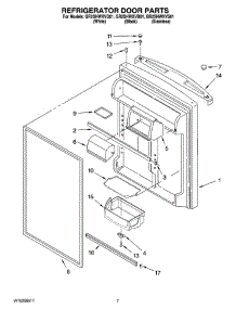 04 - Refrigerator Door Parts parts for Whirlpool Refrigerator GR2SHWXVS01 from AppliancePartsPros.com