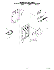08 - Dispenser Parts, Optional Parts parts for Whirlpool Refrigerator GR2SHWXVQ01 from AppliancePartsPros.com