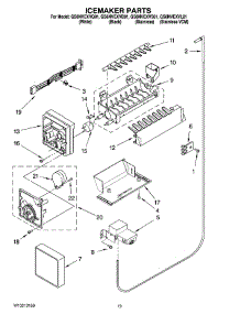 12 - Icemaker Parts, Optional Parts (Not Included) parts for Whirlpool Refrigerator GS6NVEXVL01 from AppliancePartsPros.com
