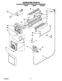 06 - Icemaker Parts parts for Whirlpool Refrigerator GR2SHWXVB01 from AppliancePartsPros.com
