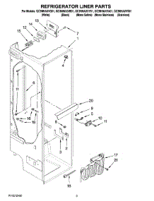 02 - Refrigerator Liner Parts parts for Whirlpool Refrigerator GC3NHAXVY01 from AppliancePartsPros.com