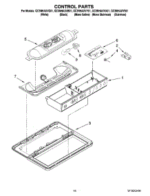 10 - Control Parts parts for Whirlpool Refrigerator GC3NHAXVY01 from AppliancePartsPros.com