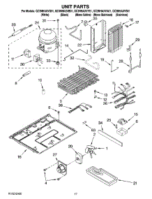 11 - Unit Parts parts for Whirlpool Refrigerator GC3NHAXVY01 from AppliancePartsPros.com