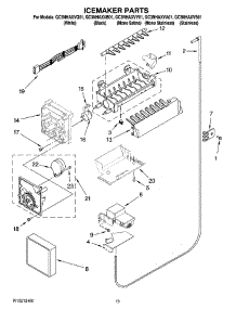 12 - Icemaker Parts, Optional Parts (Not Included) parts for Whirlpool Refrigerator GC3NHAXVY01 from AppliancePartsPros.com