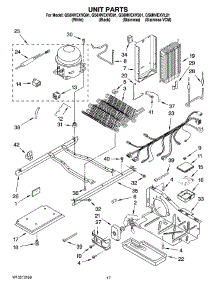 11 - Unit Parts parts for Whirlpool Refrigerator GS6NVEXVQ01 from AppliancePartsPros.com