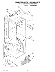 02 - Refrigerator Liner Parts parts for Whirlpool Refrigerator 6GD25DCXHW09 from AppliancePartsPros.com