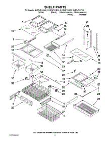 07 - Shelf Parts parts for Whirlpool Refrigerator GX5FHTXVY00 from AppliancePartsPros.com