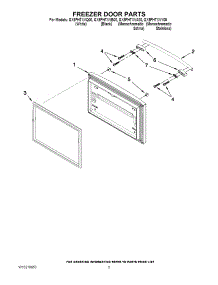 03 - Freezer Door Parts parts for Whirlpool Refrigerator GX5FHTXVA00 from AppliancePartsPros.com