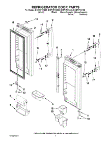 05 - Refrigerator Door Parts parts for Whirlpool Refrigerator GX5FHTXVB00 from AppliancePartsPros.com