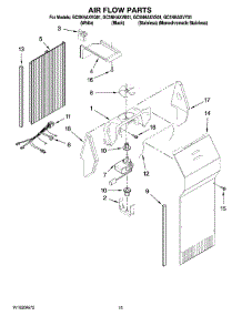 09 - Air Flow Parts parts for Whirlpool Refrigerator GC5NHAXVQ01 from AppliancePartsPros.com