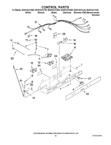 11 - Control Parts parts for Whirlpool Refrigerator ED2KHAXVB00 from AppliancePartsPros.com