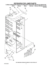 02 - Refrigerator Liner Parts parts for Whirlpool Refrigerator ED2KHAXVT00 from AppliancePartsPros.com