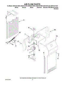 10 - Air Flow Parts parts for Whirlpool Refrigerator ED2KHAXVL00 from AppliancePartsPros.com