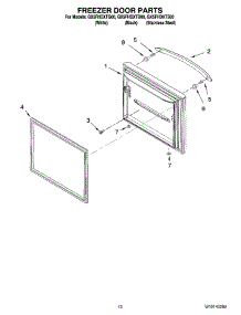 07 - Freezer Door Parts parts for Whirlpool Refrigerator GX5FHDXTQ00 from AppliancePartsPros.com