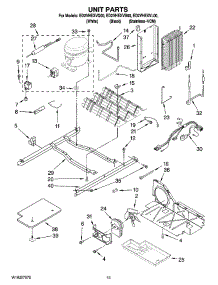 09 - Unit Parts parts for Whirlpool Refrigerator ED2VHEXVL00 from AppliancePartsPros.com