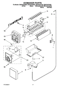 10 - Icemaker Parts parts for Whirlpool Refrigerator GS5SVAXVA00 from AppliancePartsPros.com