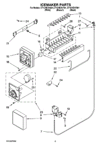 05 - Icemaker Parts parts for Whirlpool Refrigerator ET1CHEXVB01 from AppliancePartsPros.com