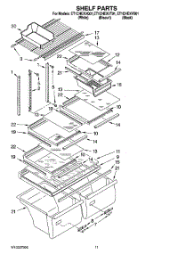 06 - Shelf Parts, Optional Parts (Not Included) parts for Whirlpool Refrigerator ET1CHEXVT01 from AppliancePartsPros.com