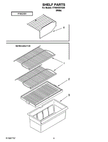 05 - Shelf Parts, Optional Parts (Not Included) parts for Whirlpool Refrigerator ET5WSEXVQ00 from AppliancePartsPros.com