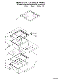 03 - Refrigerator Shelf Parts parts for Whirlpool Refrigerator ED2VHEXVQ00 from AppliancePartsPros.com
