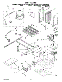 09 - Unit Parts parts for Whirlpool Refrigerator GD5RVAXVA00 from AppliancePartsPros.com