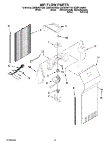 11 - Air Flow Parts, Optional Parts (Not Included) parts for Whirlpool Refrigerator GD5RVAXVY00 from AppliancePartsPros.com