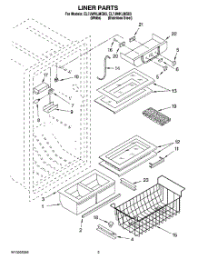 02 - Liner Parts parts for Whirlpool Refrigerator EL7JWKLMQ03 from AppliancePartsPros.com