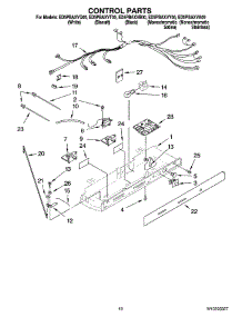 10 - Control Parts parts for Whirlpool Refrigerator ED5PBAXVQ00 from AppliancePartsPros.com