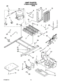 10 - Unit Parts parts for Whirlpool Refrigerator 6GD22DCXHW07 from AppliancePartsPros.com