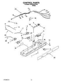 12 - Control Parts, Optional Parts (Not Included) parts for Whirlpool Refrigerator 6GD22DCXHW07 from AppliancePartsPros.com