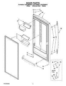 03 - Door Parts parts for Whirlpool Refrigerator EL87TRRRV01 from AppliancePartsPros.com