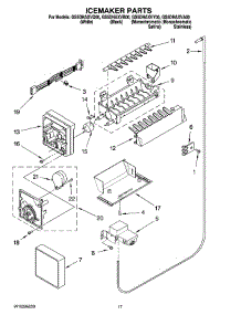10 - Icemaker Parts parts for Whirlpool Refrigerator GS5DHAXVY00 from AppliancePartsPros.com