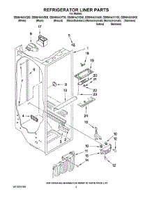 02 - Refrigerator Liner Parts parts for Whirlpool Refrigerator GS6NHAXVQ00 from AppliancePartsPros.com