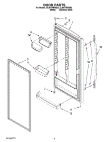 03 - Door Parts parts for Whirlpool Refrigerator EL8ATRRRQ02 from AppliancePartsPros.com