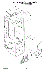 02 - Refrigerator Liner Parts parts for Whirlpool Refrigerator 7GS5FHAXTA02 from AppliancePartsPros.com
