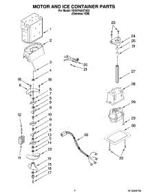 05 - Motor And Ice Container Parts parts for Whirlpool Refrigerator 7GS5FHAXTA02 from AppliancePartsPros.com