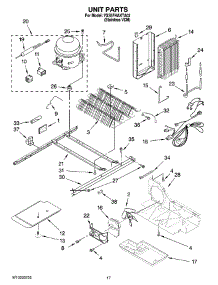 11 - Unit Parts parts for Whirlpool Refrigerator 7GS5FHAXTA02 from AppliancePartsPros.com