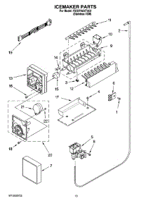 12 - Icemaker Parts, Optional Parts (Not Included) parts for Whirlpool Refrigerator 7GS5FHAXTA02 from AppliancePartsPros.com