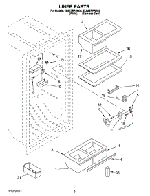 02 - Liner Parts parts for Whirlpool Refrigerator EL8ATRRRS05 from AppliancePartsPros.com