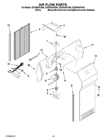 11 - Air Flow Parts, Optional Parts (Not Included) parts for Whirlpool Refrigerator GD5DHAXVA00 from AppliancePartsPros.com